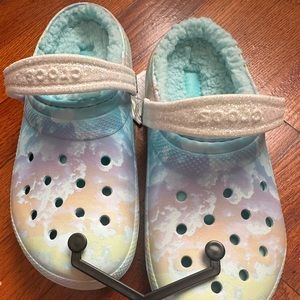 Crocs kids slippers-baya lined clogs size j 3
